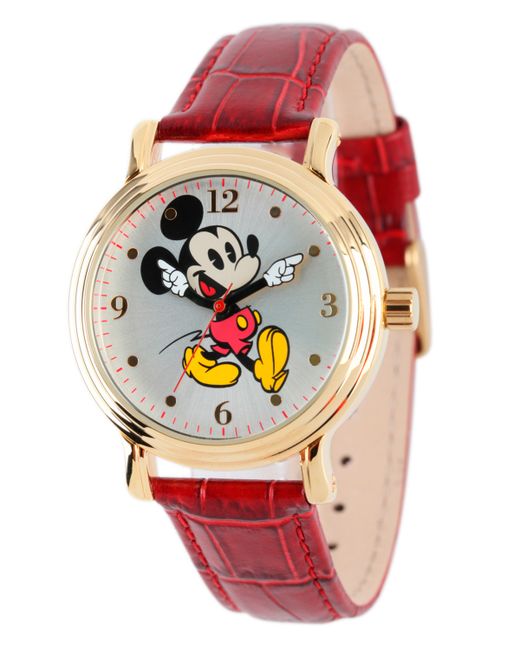 EwatchFactory Disney Mickey Mouse Shiny Gold Vintage Alloy Watch
