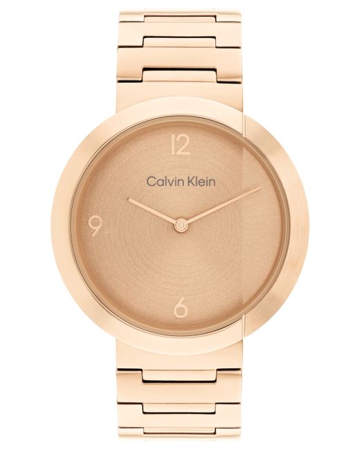 Calvin Klein Carnation Gold-Tone Stainless Steel Bracelet Watch 38mm