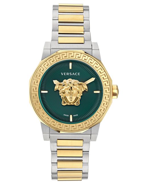 Versace Swiss Medusa Deco Two-Tone Stainless Steel Bracelet Watch 38mm