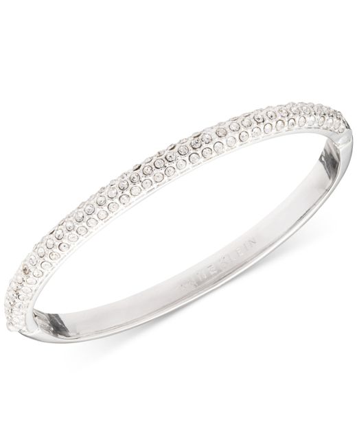 AK Anne Klein Crystal Pave Bangle Bracelet Created for