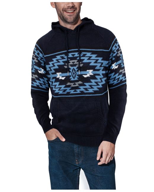 X-Ray Aztec Hooded Sweater