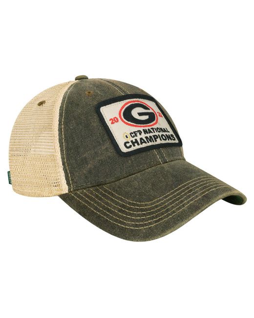 Legacy Athletic Georgia Bulldogs College Football Playoff 2022 National Champions Lockup Patch Trucker Adjustable Hat