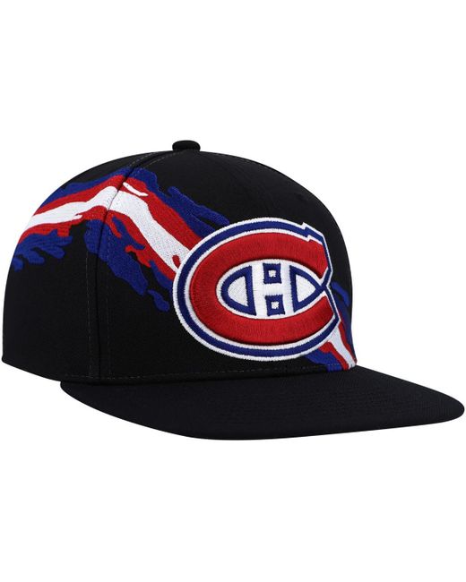 Mitchell & Ness Montreal Canadiens Vintage-Like Paintbrush Snapback Hat