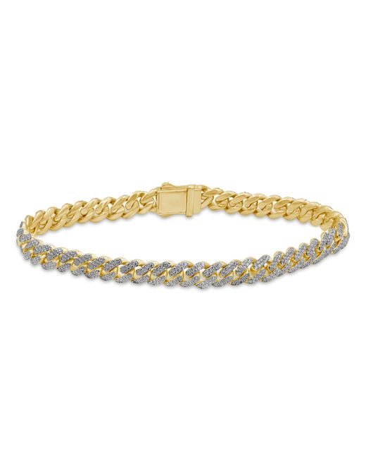 Macy's Diamond 3 ct. t.w. Cuban Link Bracelet 10K Gold