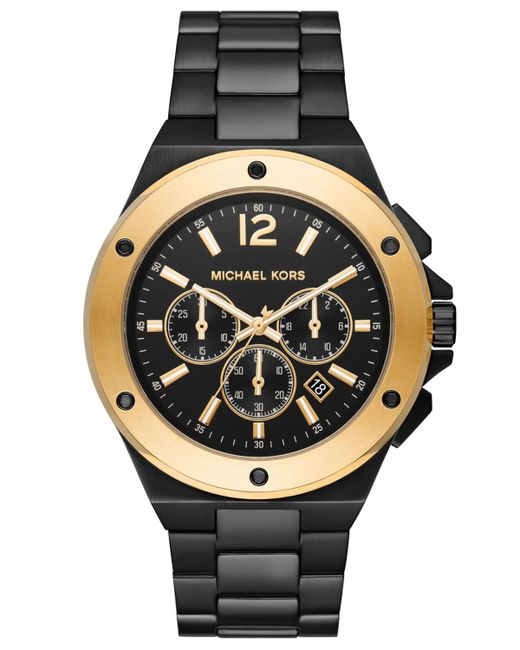 Michael Kors Lennox Chronograph Tone Stainless Steel Bracelet Watch