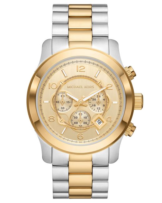 Michael Kors Runway Chronograph Stainless Steel Bracelet Watch 45mm