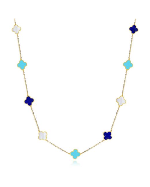 The Lovery Mini Mixed Clover Necklace