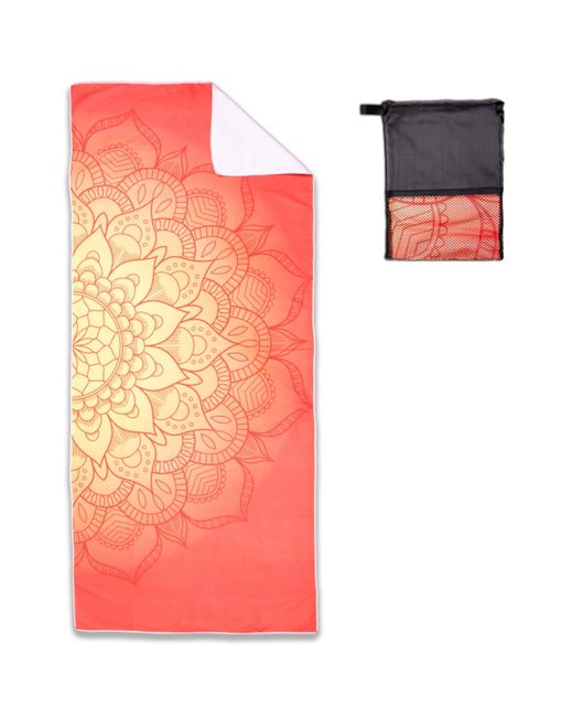 Arkwright Home Mandala Beach Towel w Travel Bag 30x70 Options