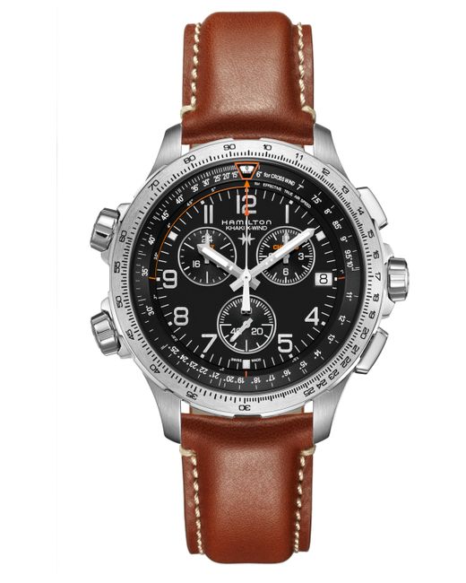 Hamilton Swiss Quartz Khaki Aviation X-Wind Strap Watch 46mm