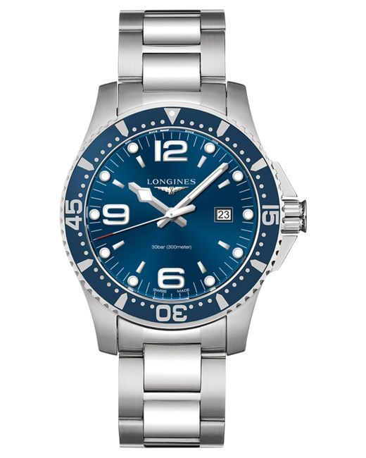 Longines Swiss HydroConquest Stainless Steel Bracelet Watch 44mm
