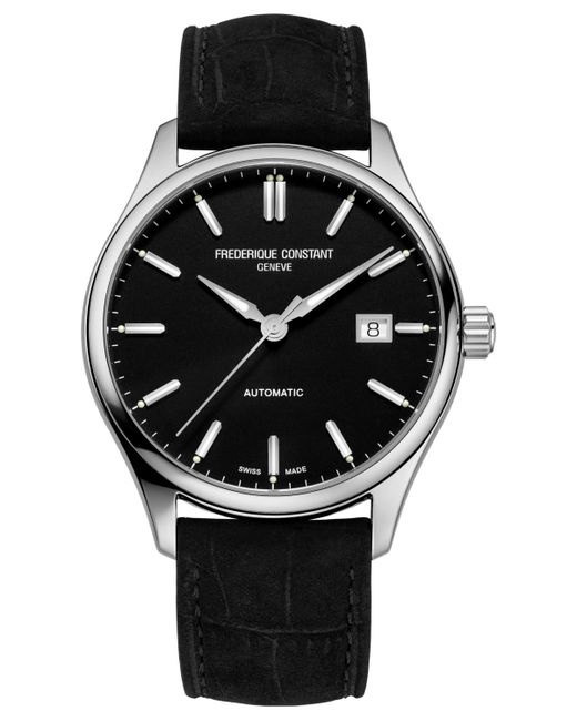 Frederique Constant Swiss Automatic Classic Index Leather Strap Watch 40mm
