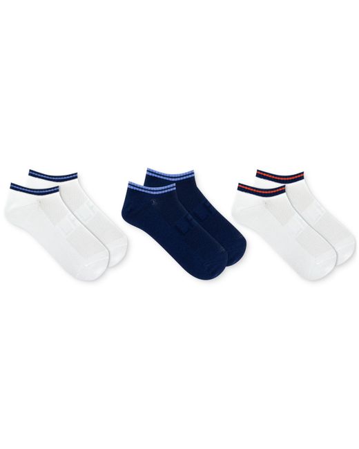 Lauren Ralph Lauren 3-Pk. Striped Low Cut Socks