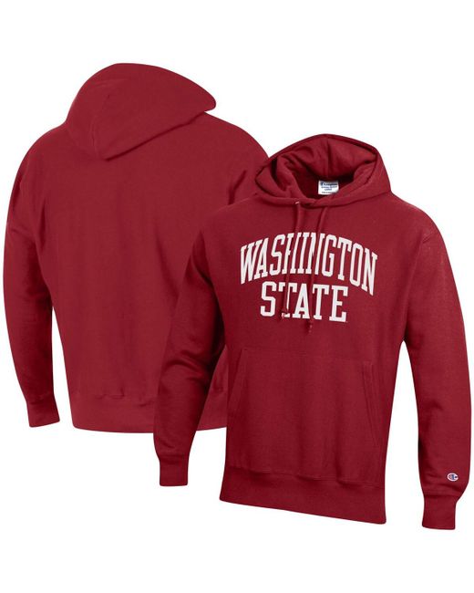 Champion Washington State Cougars Team Arch Reverse Weave Pullover Hoodie