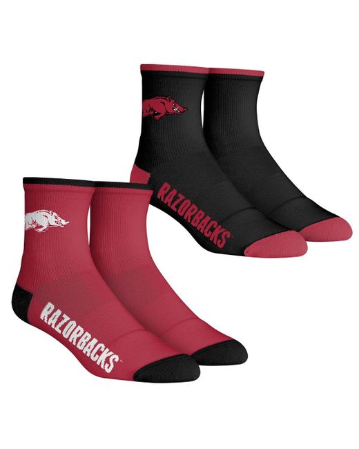 Rock 'em Socks Arkansas Razorbacks Core Team 2-Pack Quarter Length Sock Set