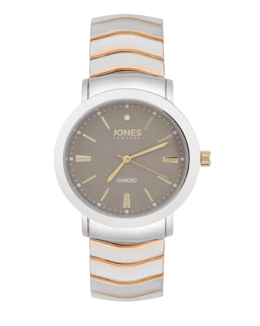 Jones New York Analog Two-Tone Metal Bracelet Watch Silver