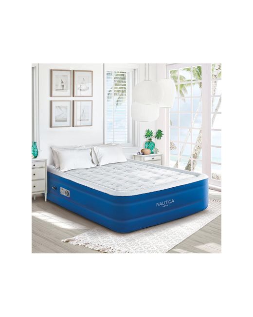 Nautica Home Support Aire 16 Inflatable Air Mattress with Built Pump blue