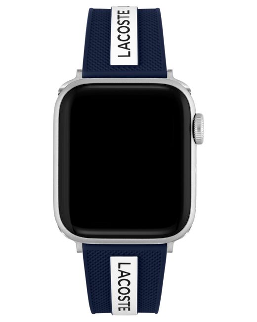 Lacoste Striping White Silicone Strap for Apple Watch 38mm/40mm