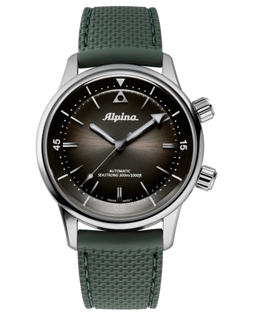 Alpina Swiss Automatic Seastrong Diver Rubber Strap Watch 42mm