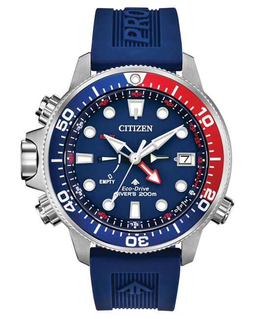 Citizen Eco-Drive Promaster Aqualand Silicone Strap Watch 46mm