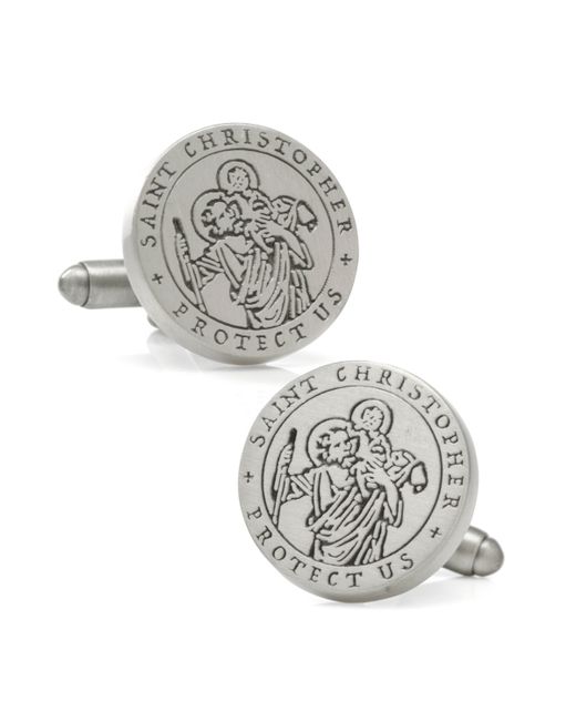 Ox & Bull Trading Co. Ox Bull Trading Co. St. Christopher Amulet Cufflinks