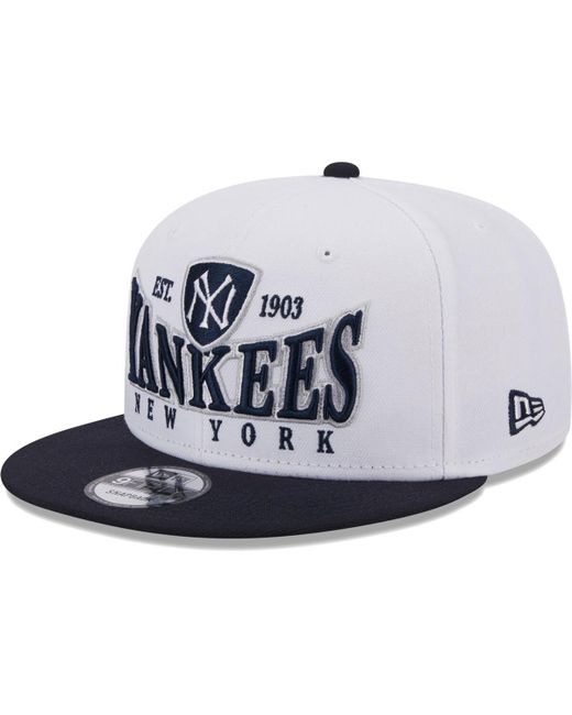 New Era and Navy New York Yankees Crest 9FIFTY Snapback Hat