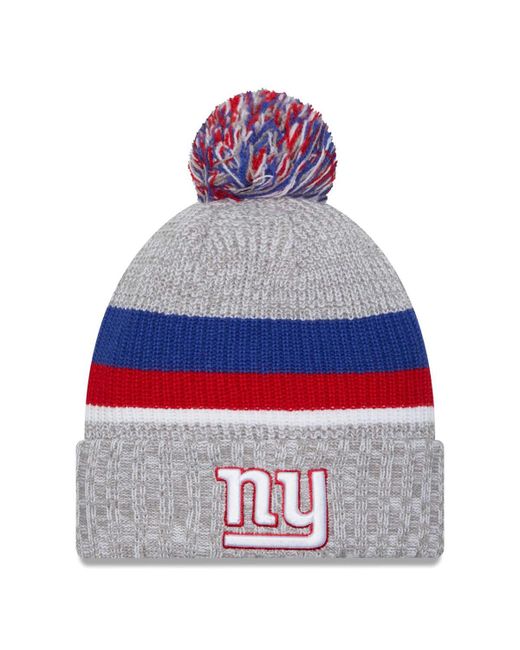 New Era New York Giants Cuffed Knit Hat with Pom
