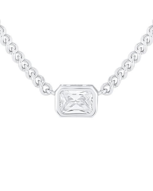 And Now This Cubic Zirconia 8.0 ct.t.w. Curb Chain Necklace