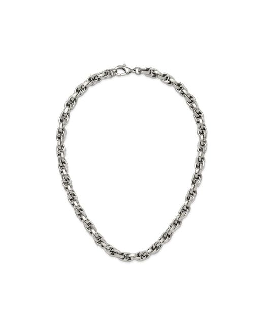 Chisel inch Oval Link Necklace