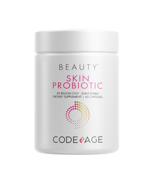 Codeage Skin Probiotics 50 Billion Cfu Prebiotics Supplement for Men Women 60ct