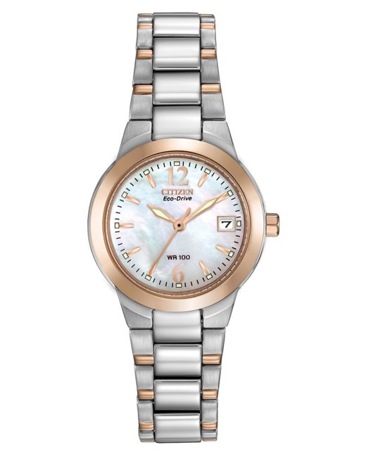 Citizen Eco-Drive Chandler Two-Tone Stainless Steel Bracelet Watch 26mm