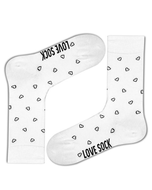 Love Sock Company Mini Hearts Super Soft Cotton Seamless Toe Crew Socks