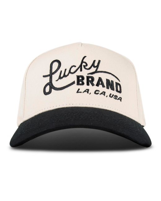 Lucky Brand Vintage Embroidered Baseball Cap Black