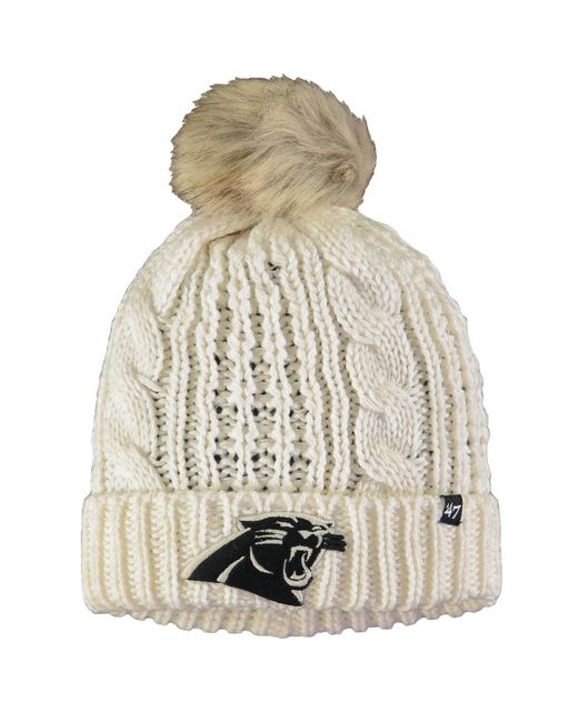 '47 Brand 47 Brand Carolina Panthers Meeko Cuffed Knit Hat With Pom