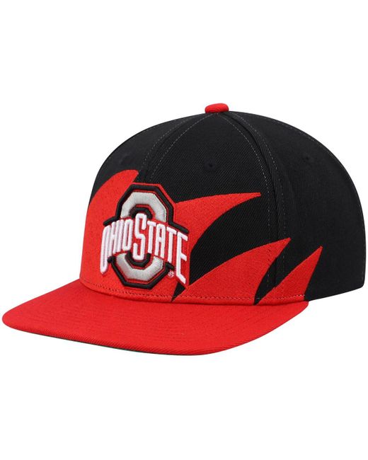 Mitchell & Ness Ohio State Buckeyes Sharktooth Snapback Hat