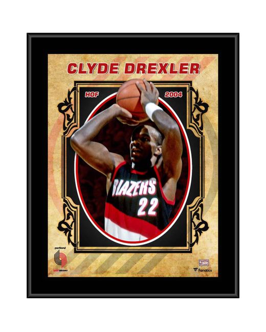 Fanatics Authentic Clyde Drexler Portland Trail Blazers 10.5 x 13 Sublimated Hardwood Classics Player Plaque