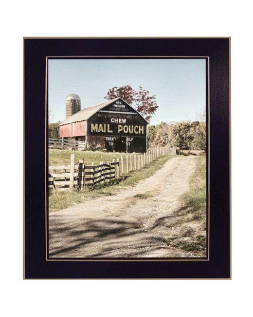 Trendy Decor 4u Mail Pouch Barn by Lori Deiter Ready to hang Framed Print Black Frame 14 x 18