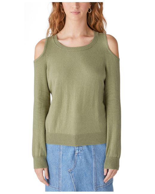 Lucky Brand Cold-Shoulder Long-Sleeve Sweater