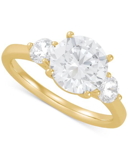 Grown With Love Igi Certified Lab Grown Diamond Three Stone Engagement Ring 3 ct. t.w. 14k Gold