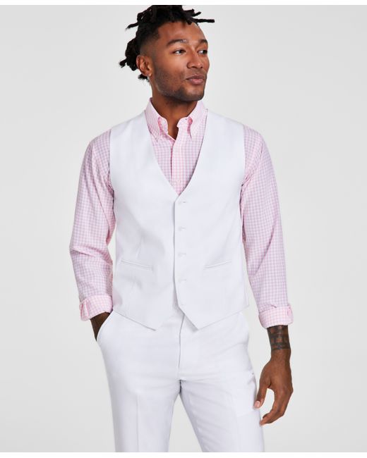 Tayion Collection Classic-Fit Solid Suit Vest