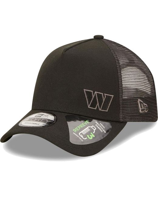 New Era Washington Commanders A-Frame Trucker 9Forty Snapback Hat
