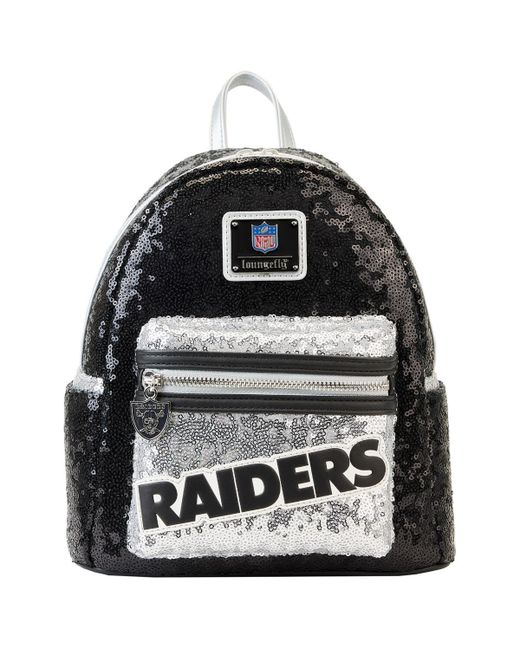 Loungefly and Las Vegas Raiders Sequin Mini Backpack