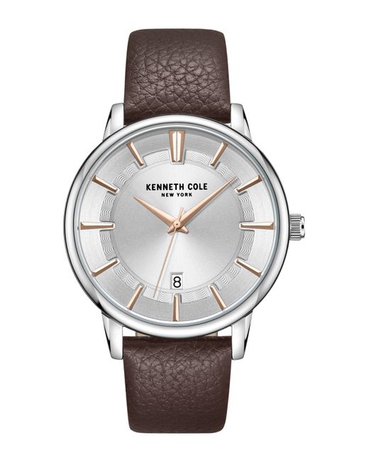 Kenneth Cole New York Quartz Classic Genuine Leather Watch