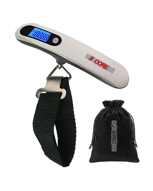 5 Core Luggage Scale 1 Piece 110 Pounds Digital Hanging Weight w Backlight Rubber Paint Handle Battery Included Ls-005