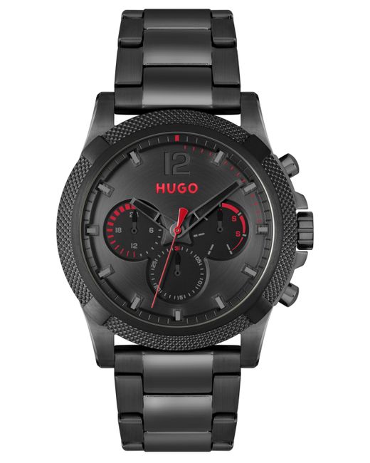 Hugo Boss Impress Quartz Multifunction Ionic Plated Steel Watch 46mm