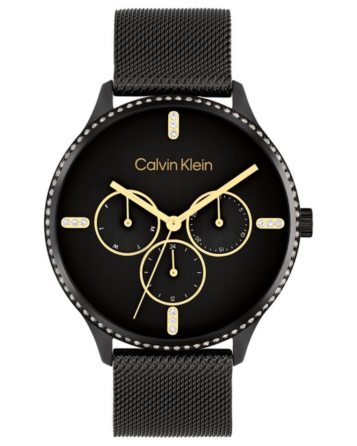 Calvin Klein Multi-Function Stainless Steel Mesh Bracelet Watch 38mm
