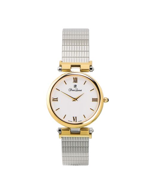 Pierre Laurent Swiss Stainless Steel Gold-Plated Bracelet Watch 24mm