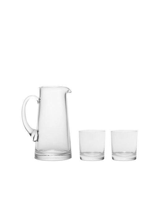 Kosta Boda Limelight Crystal 3 Piece Gift Set with Pitcher and 2 Dof Glasses