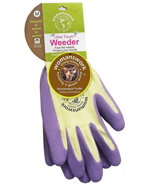 Womanswork Weeder Gardening Glove Purple