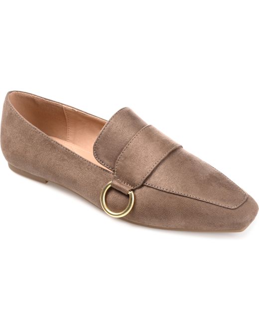 Journee Collection Square Toe Slip On Loafers