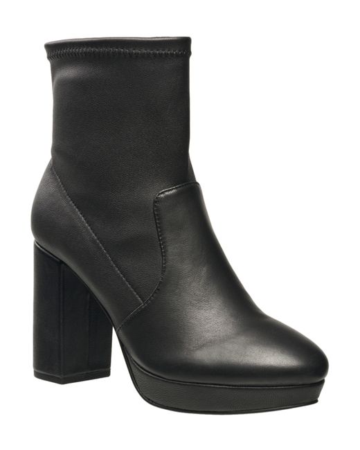 French Connection Lane Platform Leather Booties